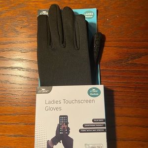 Ladies Brand New (size Medium) Black Touchscreen Gloves